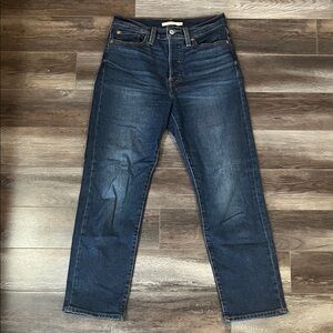 Women’s Levi’s Wedgie Straight Leg Blue Jeans